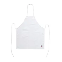 product of CAC China APBB-2WT Bib Apron, 26"W x 33"L, White, Poly/Cotton, 2 Pockets
