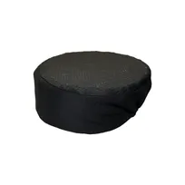 product of CAC China APHT-1KM Chef's Pride Hat Pillbox, 3-1/2"H, S/M, Black Beanie