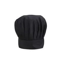 product of CAC China APHT-2BK Chef's Pride Floppy Toque Hat, 13" Height, Black, Professional Culinary Headwear