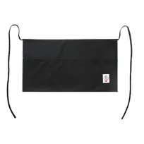 product of CAC China APWA-1K Waist Apron, 21-7/8"L x 12-1/2"W, Black, 65/35 Poly/Cotton, 3 Pockets