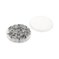 product of CAC China B11CT-12 Skull Cookie Pastry Cutter Set, 12-Piece Shapes, Stainless Steel Easy Release - Set
