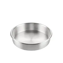 product of CAC China B1CP-092 9" Diameter x 2" Height Round Aluminum Cake Pan for Baking, Professional Grade