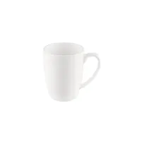 product of CAC China BHM-17 Bahamas Mug, 11 oz (3" Dia) Round Embossed Porcelain Bone White, 1 Dozen