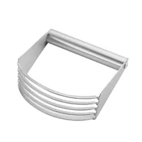 product of CAC China BLDS-5 Pastry Blender, 5 Curved Wired Blade, Round Handle, Stainless Steel