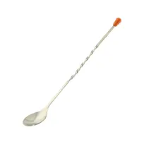 product of CAC China BRSP-11R Bar Spoon, 11" Long, Polished Stainless Steel, Professional Bartending Utensil