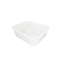 product of CAC China BTBX-W Clear Food Storage Box, 14" x 12" x 5.5"H, Polypropylene, BPA Free