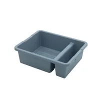product of CAC China BTD2-7GRY Bus Box, 21.125" W x 16.75" D x 7" H, Divided, Gray