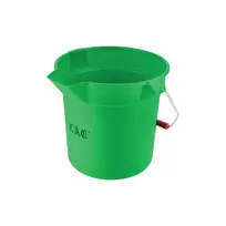 product of CAC China BTRS-10GN 10-Quart Round Bucket, Green Polyethylene Plastic, Cleaning Tool