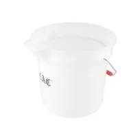 product of CAC China BTRS-14WT Bucket - 14 Quart Round Plastic Pail, White Polyethylene Construction