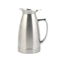 product of CAC China BVDW-20 Coffee Server, 20oz., Double-Wall Insulation, Stainless Steel, Satin Finish