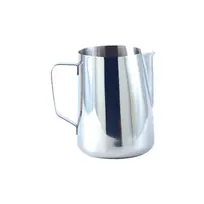 product of CAC China BVFP-48 Frothing Metal Pitcher, 48oz (1.5qt) Capacity, 18/8 Stainless Steel, With Handle