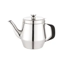 product of CAC China BVTP-32 Stainless Steel Teapot, 32 oz., Gooseneck, Hinged Lid, Mirror Finish