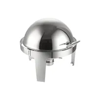 product of CAC China CAFR-503 Atlantis Chafing Dish, 6 qt., Round, Stainless Steel - Set