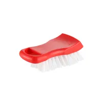 product of CAC China CBPB-1R Cutting Board Brush, 6.3" x 2.44" x 1.97", Soft Bristles, Red Plastic, Loop