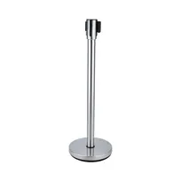 product of CAC China CCSC-36S Crowd Control Stanchion, 36" Steel Post with 6.5 Ft Retractable Belt Base