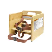 product of CAC China CHWB-11NAT Natural Wooden Restaurant Booster Seat, 10-7/8"H for Commercial Use