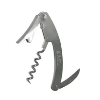 product of CAC China CKSW-2 Waiter's Corkscrew, Curved Silver Handle, Stainless Steel Blade, Skull Design