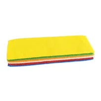 product of CAC China CLMF-16MC Microfiber Cloth, 16" x 16", Multi-Color, Premium Ultra-Absorbent, 6/Pack