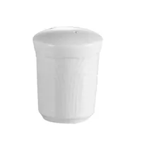 product of CAC China CRO-PS - Corona Pepper Shaker, 2.5" Dia x 2.75" H, Porcelain White, Safe, 1 Dozen