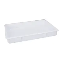 product of CAC China DBBK-3H Dough Proofing Box, 25-5/8"L x 18"W x 3-1/4"H, Clear Plastic, Retarding Design