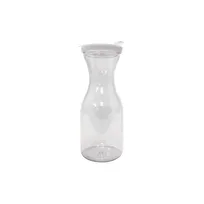 product of CAC China DCTL-05 Beverage Decanter, 0.5 Qt (13-23 Oz) Clear Plastic with Cover, NSF Certified
