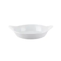 product of CAC China FHD-7 - 10 Oz Porcelain Gratin Dish, 8-1/4" x 7" x 7/8", Dishwasher Safe - 1 Dozen