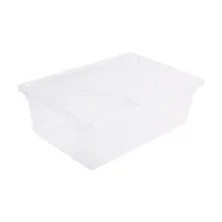 product of CAC China FS1F-9C Food Storage Box, 13 Gallon, 26"L x 18"W x 9"H, Polycarbonate, Clear