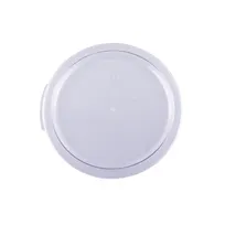 product of CAC China FS1R-1282CV-C Food Storage Cover, Clear Polycarbonate, Round, for 12, 18 & 22 qt