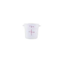 product of CAC China FS2P-1T Food Storage Container, 1 Qt Round, Polypropylene, Translucent, BPA-Free, NSF