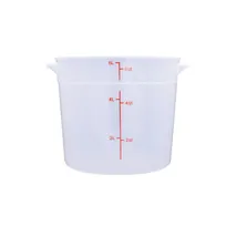 product of CAC China FS2P-6T 6 Qt Round Stackable Storage Container, Polypropylene Translucent, BPA-Free