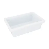 product of CAC China FS4H-6W Food Storage Box, 3.5-Gallon, 18"L x 12"W x 6"H, Polypropylene, White, BPA-Free