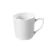 product of CAC China FT-8-P Frontier Mug, 8-9 oz (3-1/4" Dia. x 3/4" H), Super White Porcelain - 1 Dozen