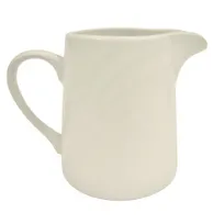 product of CAC China GAD-PC - Creamer Pitcher, 6-8 oz, 3"L x 2-1/4"W x 3-1/2"H, Porcelain White - 1 Dozen