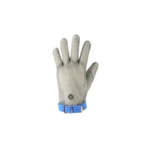 product of CAC China GLCR-9L Cut Resistant Glove, Large, Stainless Steel Mesh, Strap, ANSI A9 Protection
