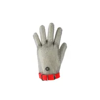 product of CAC China GLCR-9M Cut Resistant Glove, Medium, Stainless Steel Mesh, Strap, ANSI A9 Protection