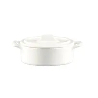 product of CAC China GMJ-3 Gourmet Jar, 2 oz., 3-1/4"L x 2-7/8"W x 1-3/4"H, Porcelain, Super White, 1 Dozen