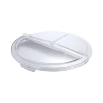 product of CAC China IBSC-10SD Sliding Lid, 10-Gallon White Polypropylene Trash Can Cover Fit for IBSC-10 Model