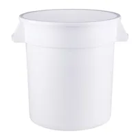 product of CAC China IBSC-20 - 20 Gallon Trash Can, White Polypropylene, Handles, NSF Certified, BPA Free