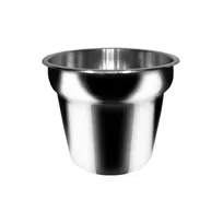 product of CAC China INSS-70F Vegetable Inset Pot, 7 Quart Capacity, Stainless Steel Construction