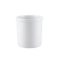 product of CAC China JAR-38 Super White Porcelain Salad Crock, 32 oz, 4-3/4" dia. x 5"H