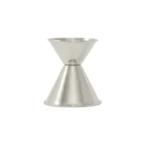 product of CAC China JG10-200 Stainless Steel Bar Jigger, 1 oz / 2 oz Dual Capacity, Rolled Edge Design
