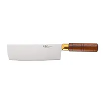 product of CAC China KCCW-72 Cleaver Knife, 7" Stainless Steel Blade, Wood Handle