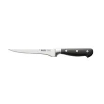 product of CAC China KFBN-G60 Schnell Boning Knife, 6-3/8", Forged, Tang, Steel Blade, Black Handle