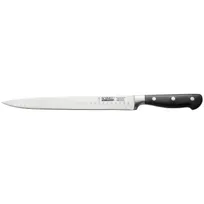 product of CAC China KFCV-G101 Carving Knife, 10" German High-Carbon Steel, Ice-Tempered, Black Handle