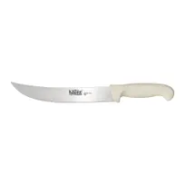 product of CAC China KSSK-101 Cimeter Steak Knife, 10" Blade, High-Carbon Steel, White Handle