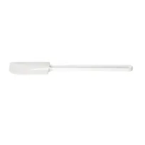 product of CAC China KUSF-R-14 Commercial Spatula, 14", Flat Blade, Rubber, White Handle And Blade, BPA Free