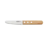 product of CAC China KWOC-312 Oyster Clam Knife, 3-1/2" Round Tip, Premium Wooden Handle, Cutting Edge