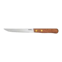 product of CAC China KWSK-46 Steak Knife, 4-3/4", Stainless Steel Blade, Wood Handle, Sold per 1 Dozen