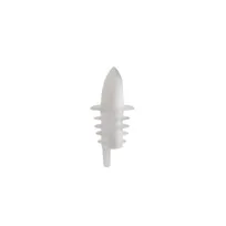 product of CAC China LQPR-P2CL Liquor Pourer, Clear Plastic Spout with Collar, Free Flow Design, Sold per Dozen for Bartending Supplies