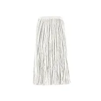 product of CAC China MHD1-32WT Wet Mop Head - 32 oz Capacity, 1"-1/4 Band, White 4-Ply Poly-Cotton Blend, Washable